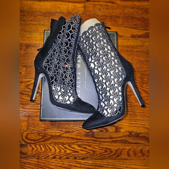 Azalea Wang Get Money Black Stiletto Bootie - Picture 3 of 5